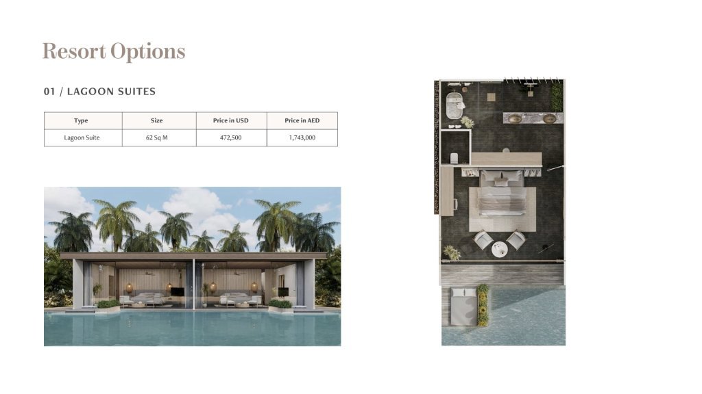 Anantara Zanzibar Resort and Residences – One bedroom details